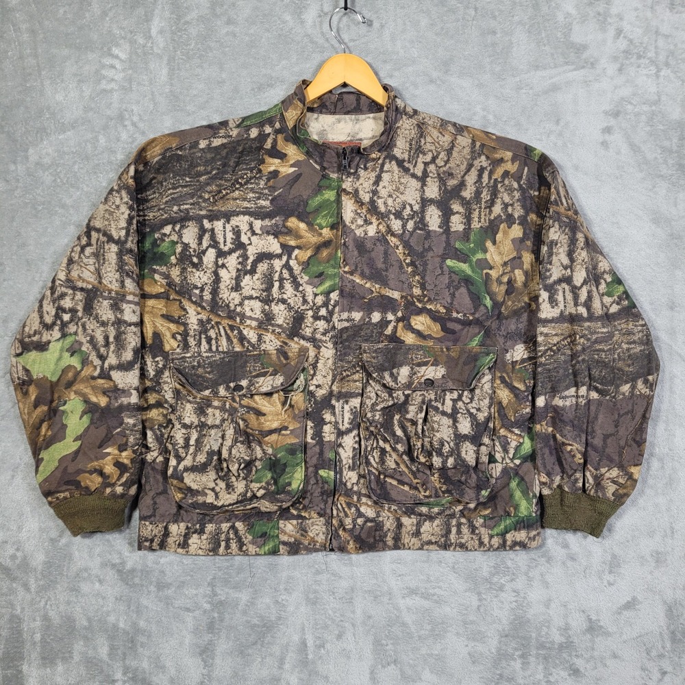 Vintage Trebark Jacket Mens XL Bigwoods Camo Style 9036 Made in USA